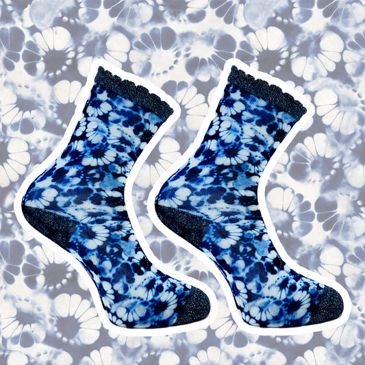Sock my feet sokken - Sock My Blue Flowers