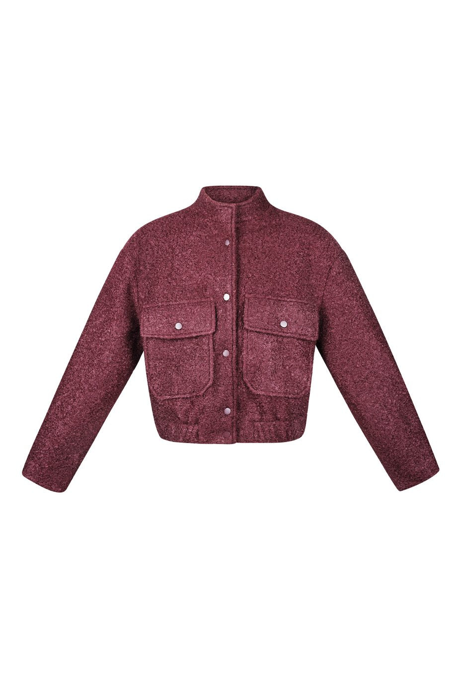 Boucle bomber jacket