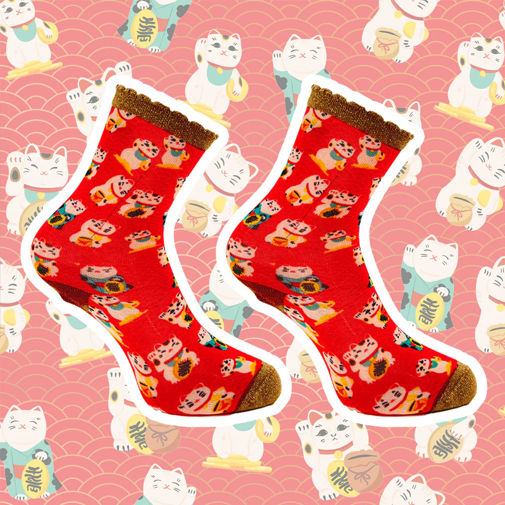 Sock my feet sokken - Sock My Lucky Cat
