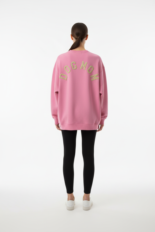 DOGMOM sweatshirt roze op model