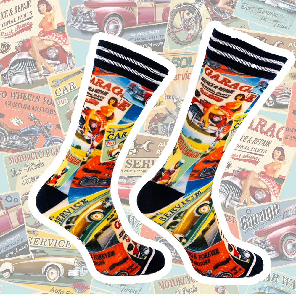 Sock my feet sokken -Sock My Vintage Garage