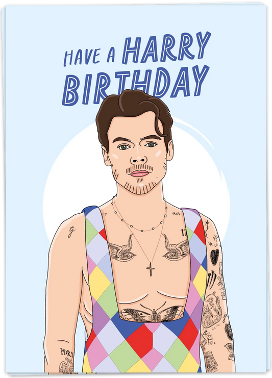 Kaart Blanche Harry Birthday