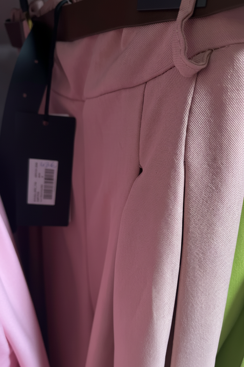 Wijde geklede broek Just Woman - zijaanzicht