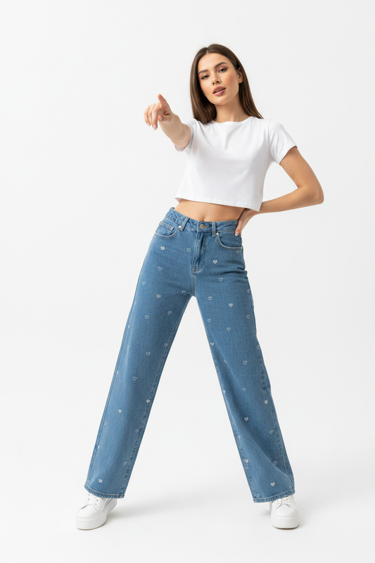 Jeans Gimme hartjes