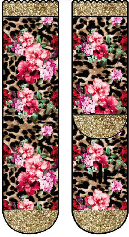 Sock my feet sokken - Sock my leopard flowers - Amazing wardrobe