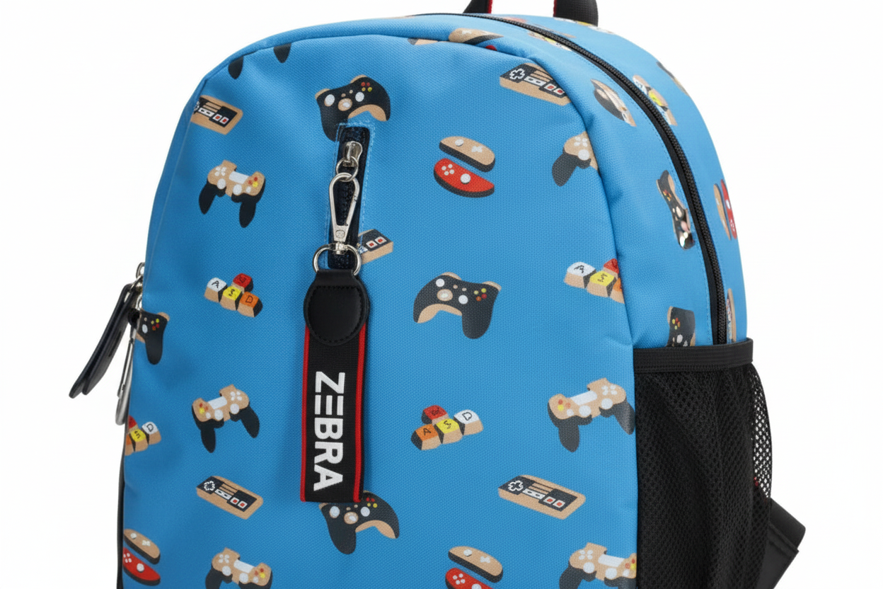 Close-up detail Zebra Trends boys rugzak