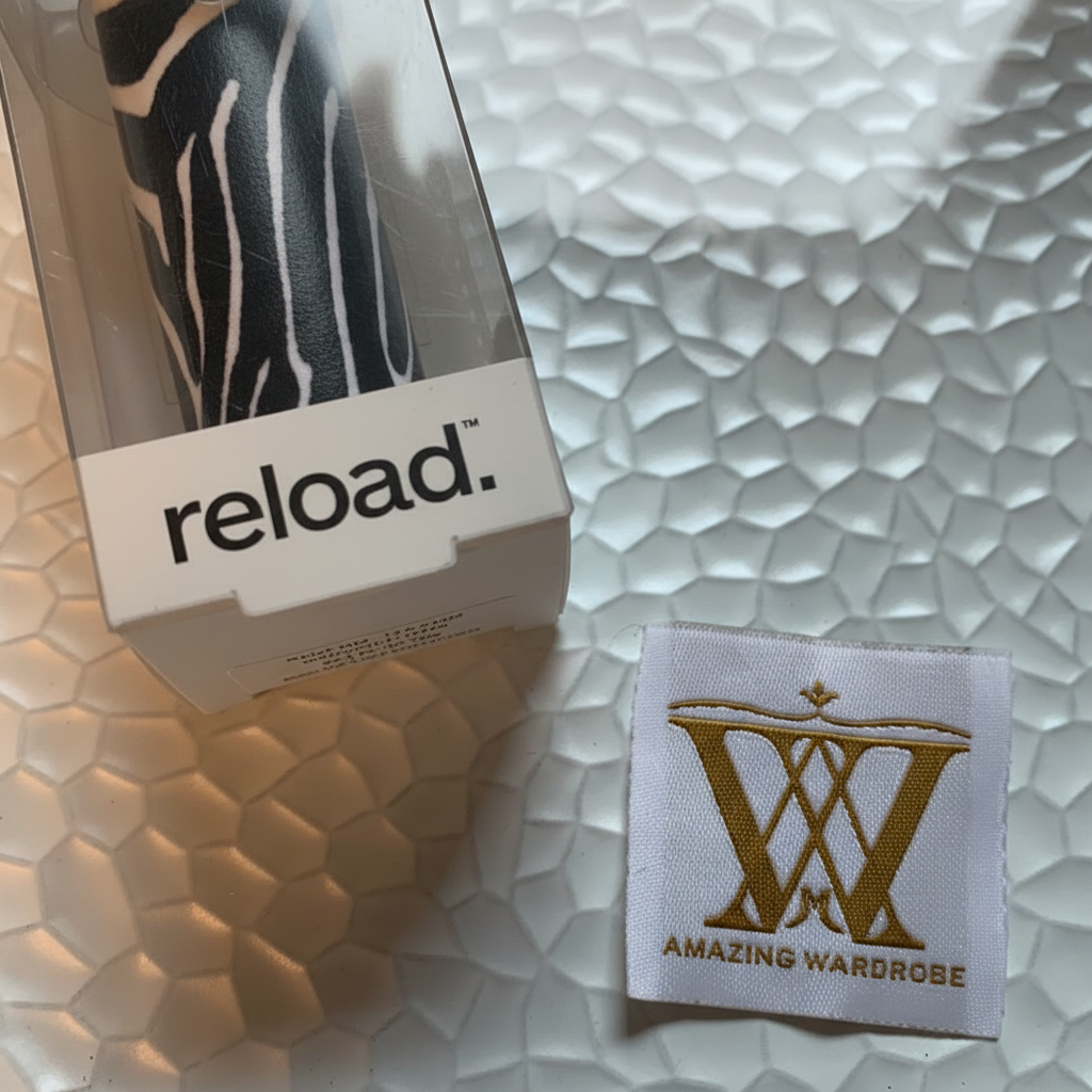 Close-up detail van Reload skin patroon en textuur