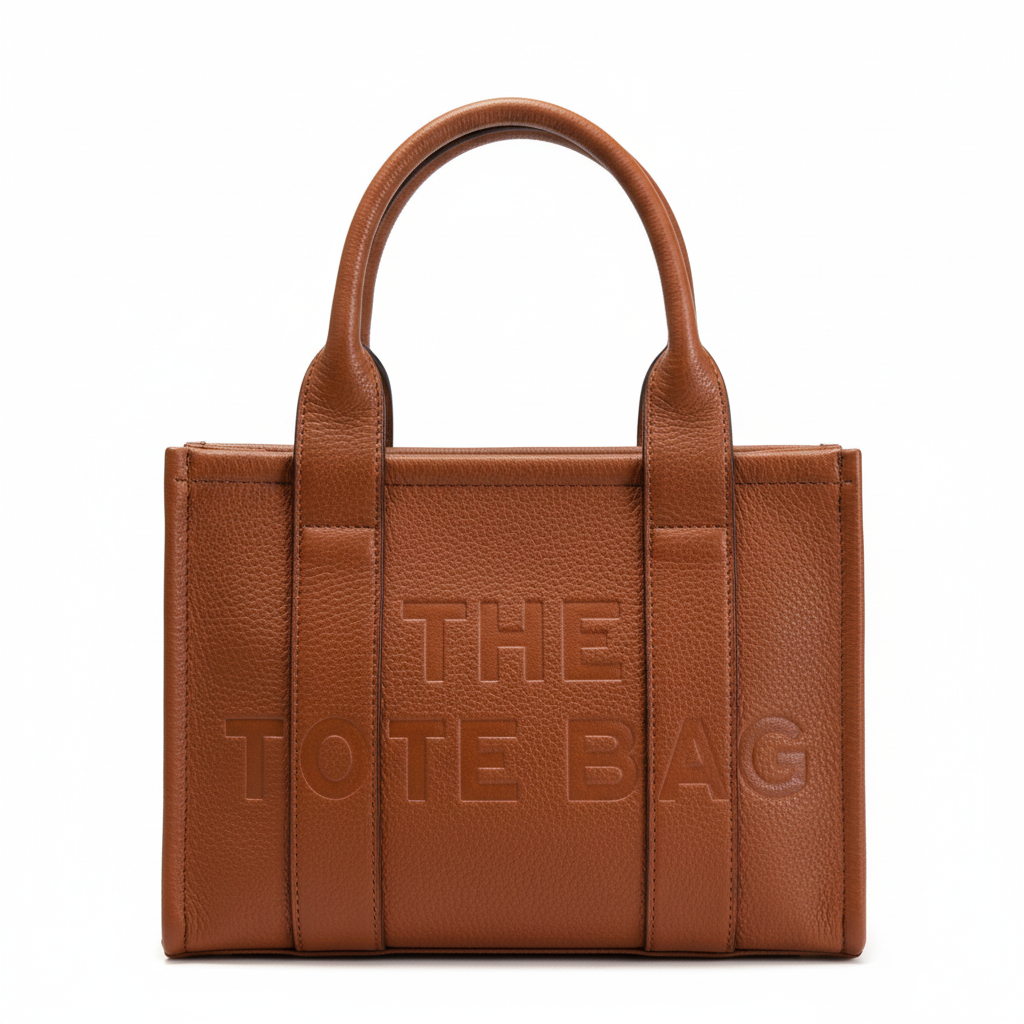 The totebag large cognac - professionele productfoto