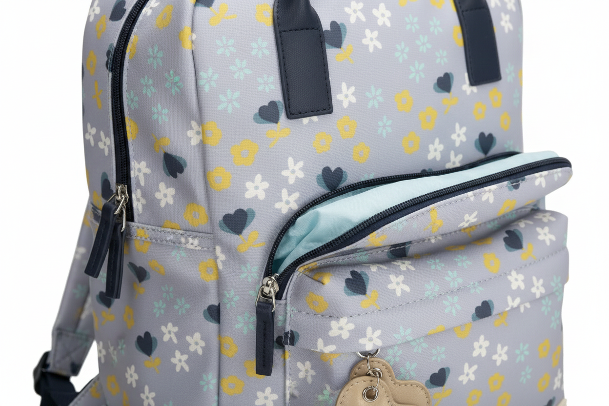 Close-up detail Zebra Trends rugzak