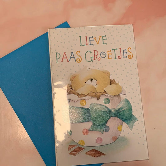 Wenskaart Hallmark Lieve Paas groetjes! -Forever Friends - Amazing wardrobe