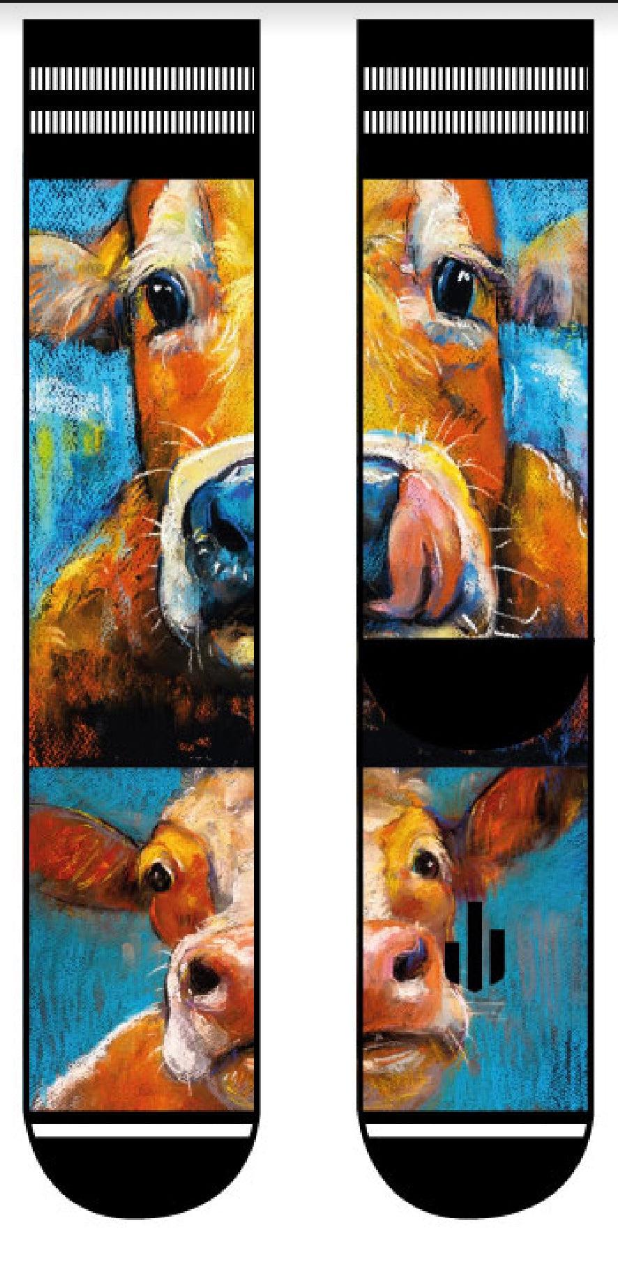 Sock my feet sokken - Sock my art cow - Amazing wardrobe