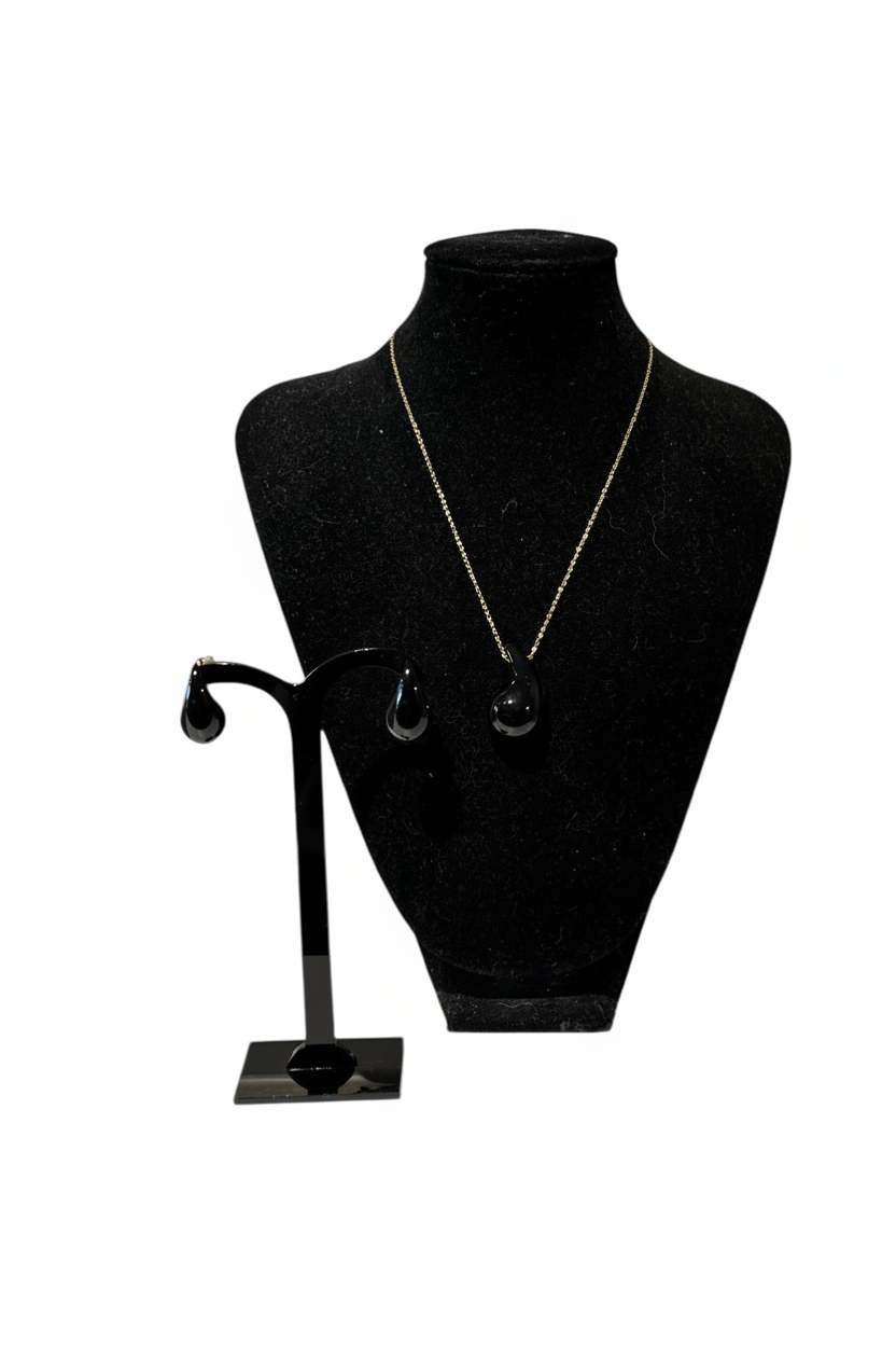 Ketting en oorbellen The Drop sieradenset