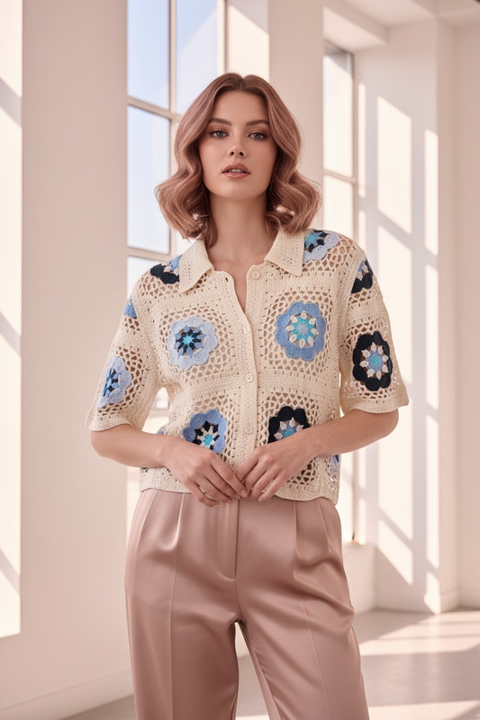 Model in Top Version Feminin - editorial stijl