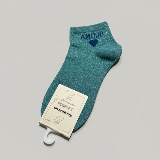 Chaussettes a paillettes AMOUR