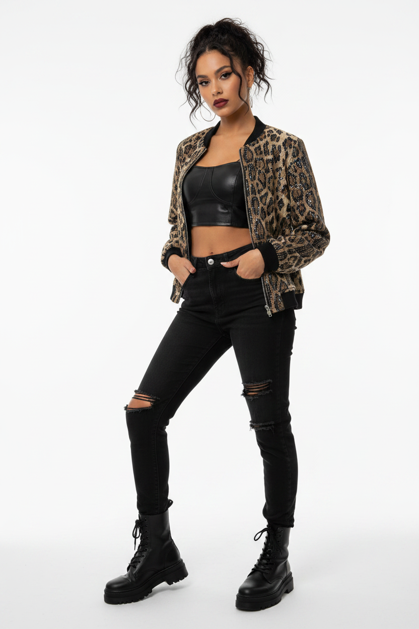 Gimme vest panther print