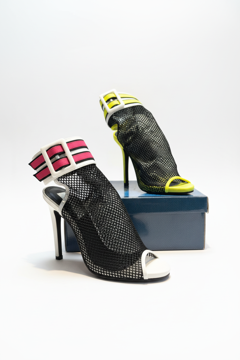 Hakken fluo Sergio Totzi neon heels