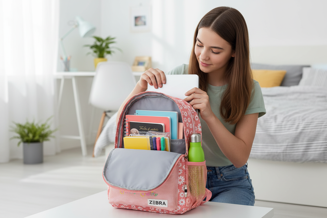 Zebra Trends 13,3 inch rugzak open met laptopvak