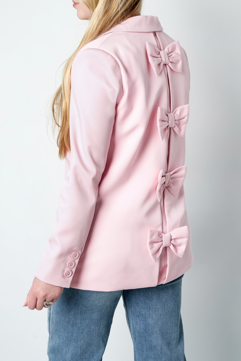 Blazer with bow - strikdetail