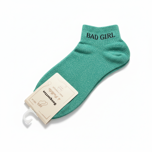 Chaussettes a paillettes BAD GIRL