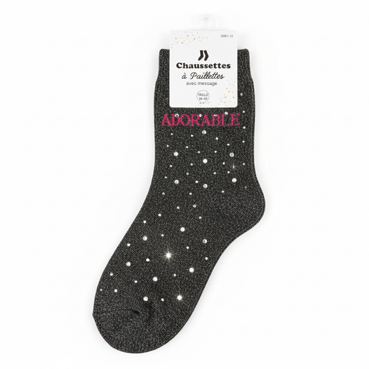 Chaussettes a paillettes ADORABLE