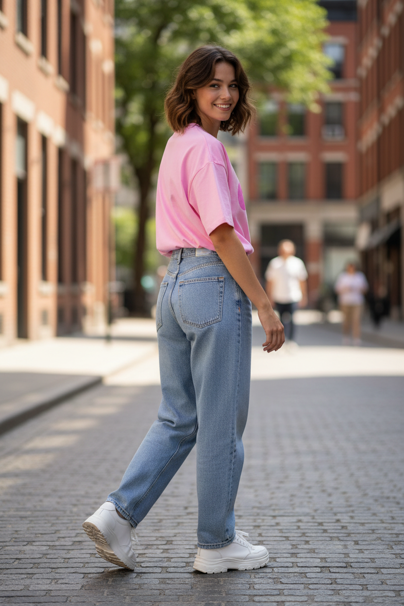 Lovers Club top pink - casual styling