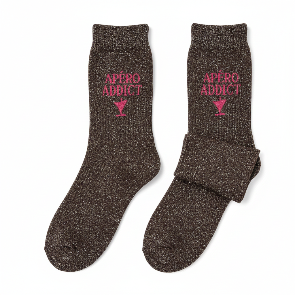 Chaussettes a paillettes APERO ADDICT