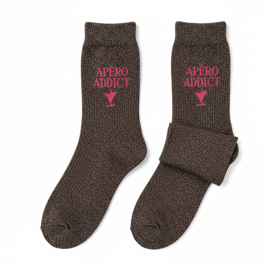 Chaussettes a paillettes APERO ADDICT