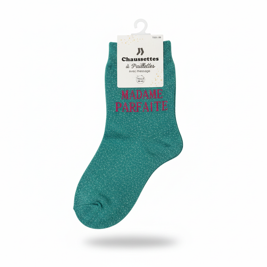 Chaussettes a paillettes Madame Parfait