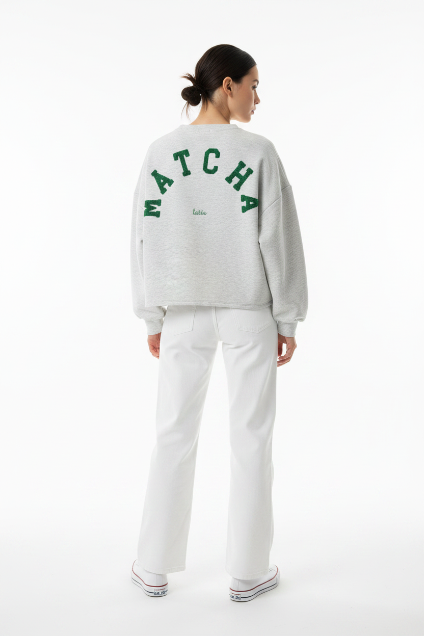MATCHA LATTE Sweatshirt Grijs