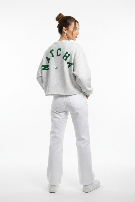 MATCHA LATTE Sweatshirt Wit