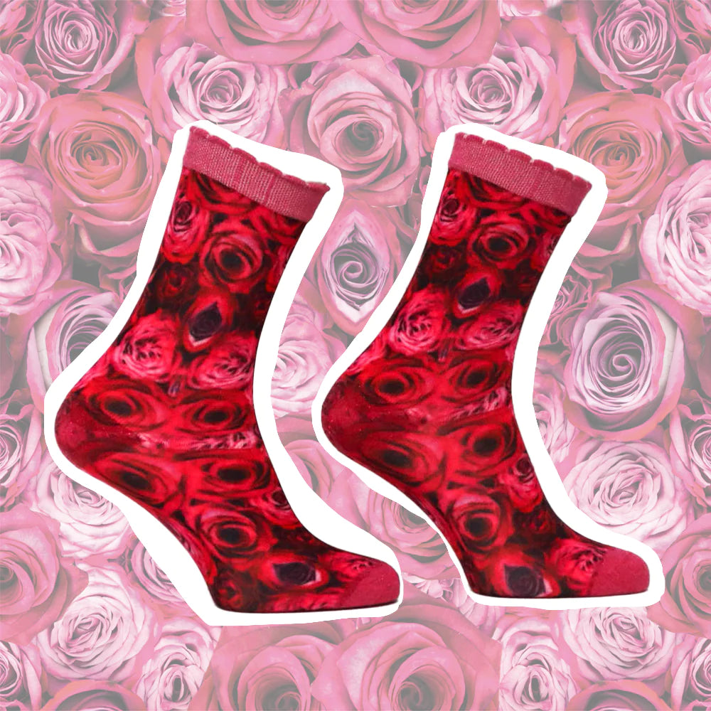 Sock my feet sokken -Sock My Pink Roses