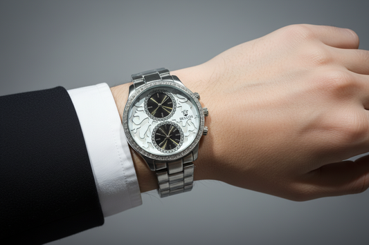 Professionele productfoto Bellos horloge op pols