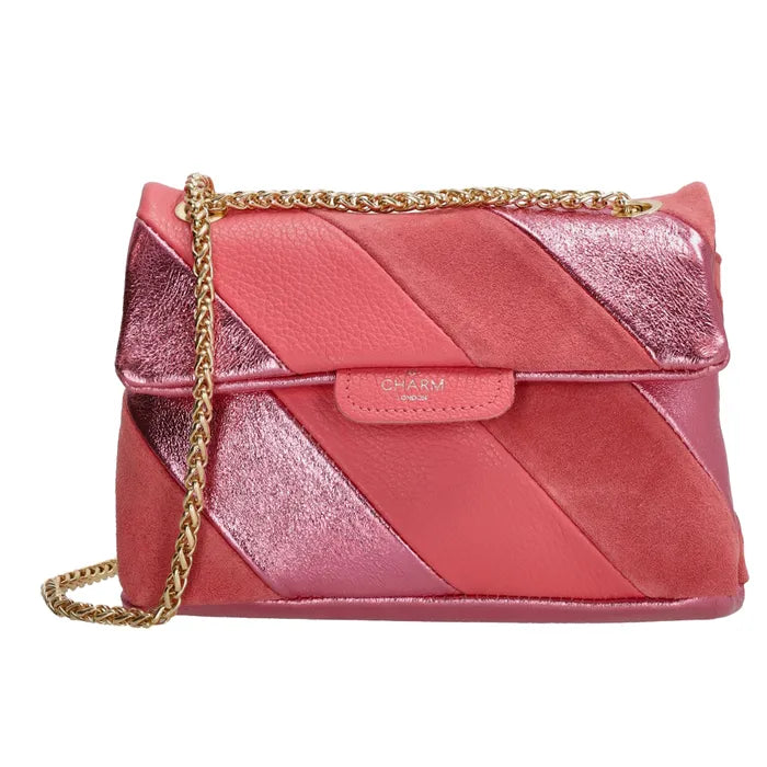 Charm london elisa schoudertas - koraal-roze