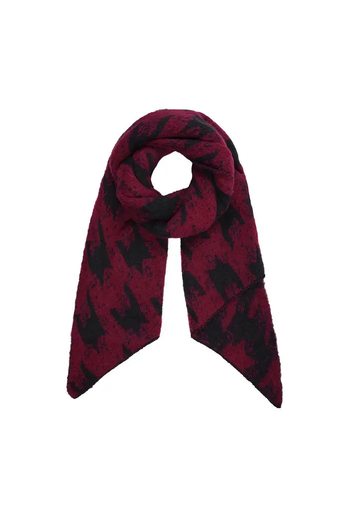 Wintersjaal Rood Polyester