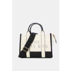 Tom & Eva Grained Leather Effect Tote Bag beige /black