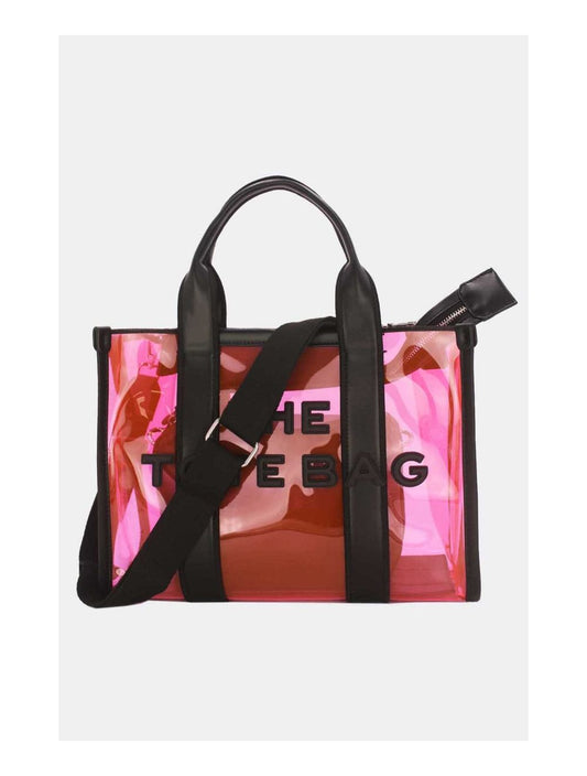 Tom & Eva Tote bag Transparent Shopping Bag PINK