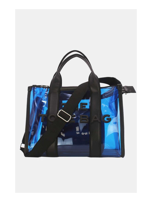 Tom & Eva Tote bag Transparent Shopping Bag Blue