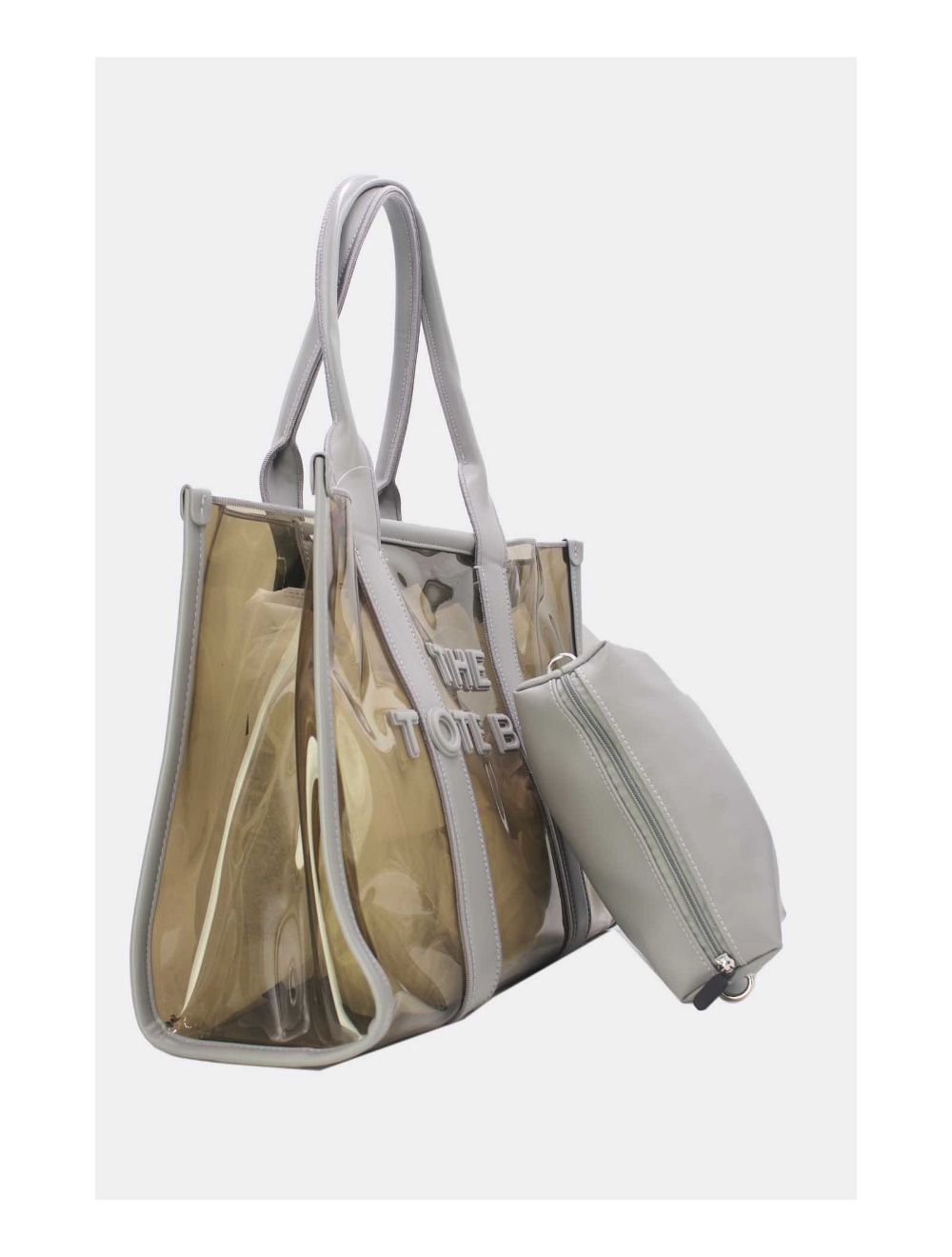 Tom & Eva Tote bag Tote Bag Transparent Oversize Gris