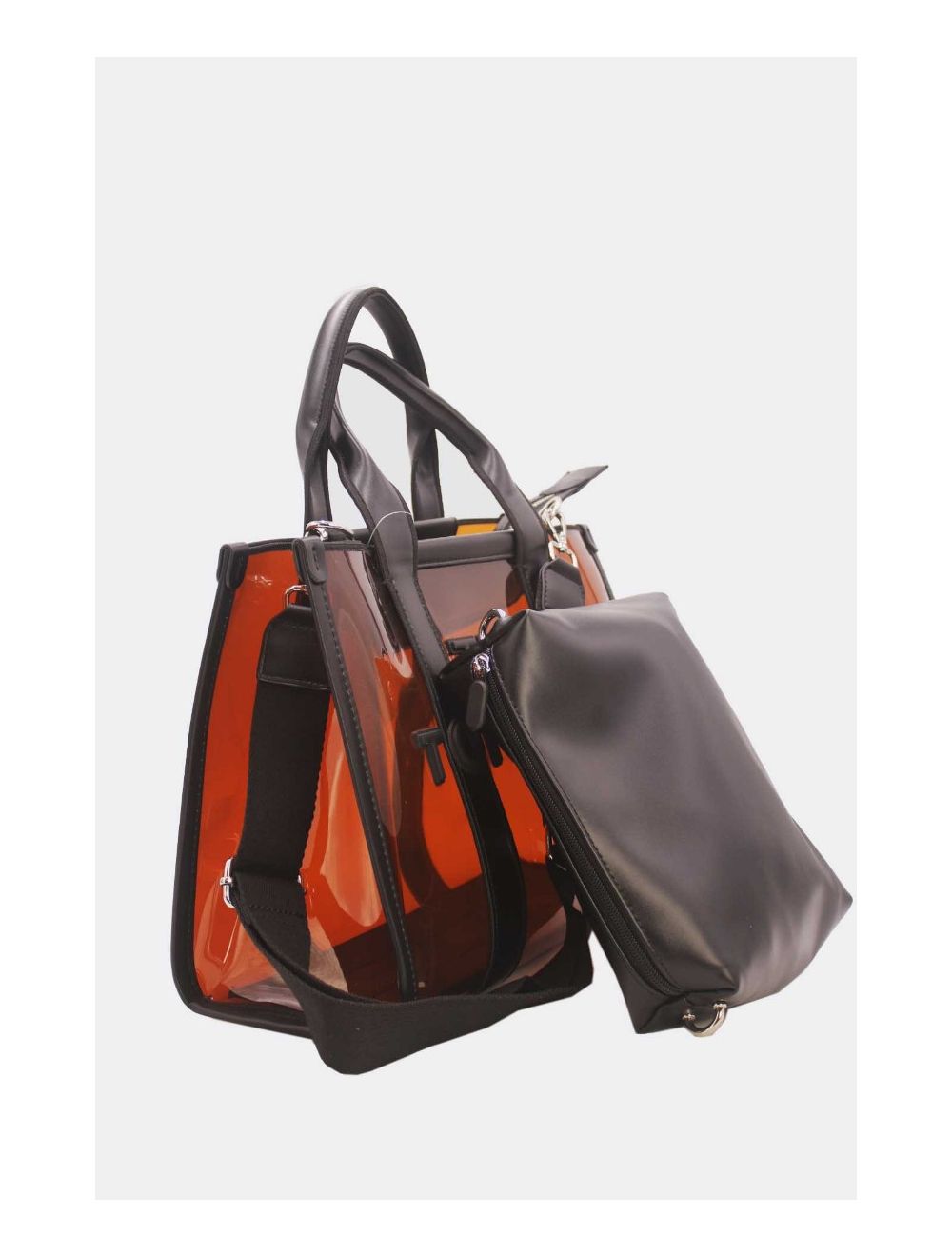 Tom & Eva Tote bag Transparent Shopping Bag Brown