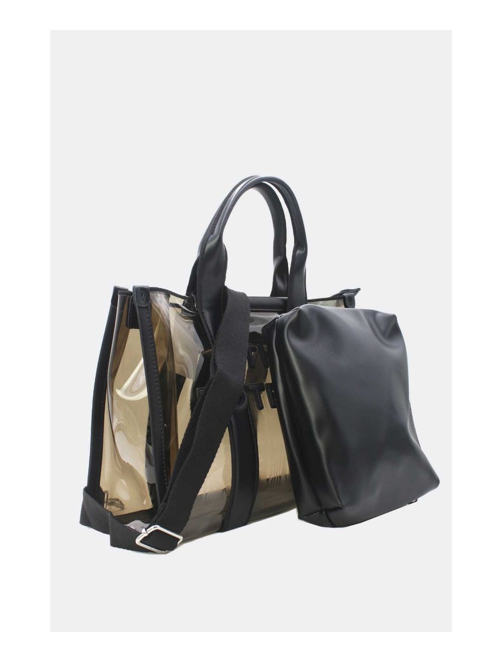 Tom & Eva Tote bag Transparent Shopping Bag Gray