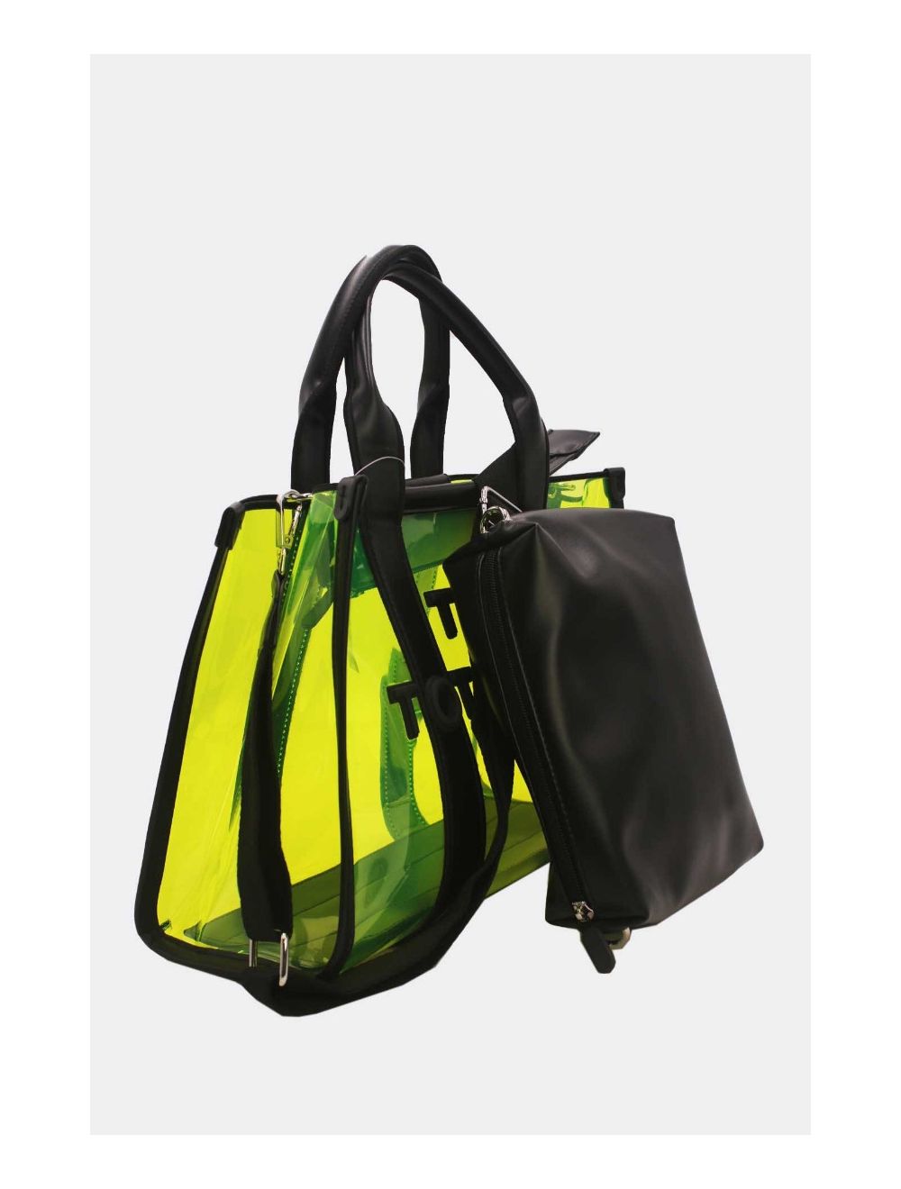 Tom & Eva Tote bag Transparent Shopping Bag Yellow