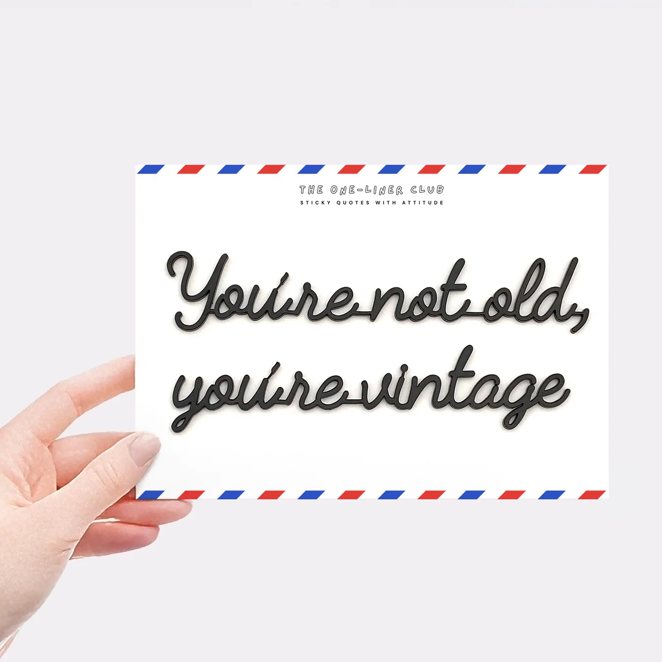 The One-Liner Club  You're not old you're vintage