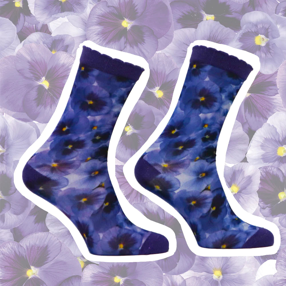 Sock my feet sokken -Sock My Viola Flower