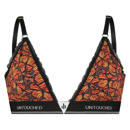 Kopie van Sock My feet - Autumn Butterfly bralette met kant met bijpassende sokken GRATIS