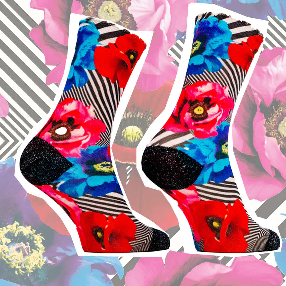 Sock my feet sokken - Sock my trendy flowers - Amazing wardrobe